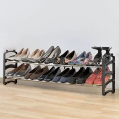 Seville Classics 4 Tier Expandable Stackable 20 Pair Shoe Rack Organizer -HOMCOM Store GUEST 1532a6f2 403b 4f24 8328 2dfd075404b1