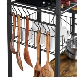 Yaheetech Kitchen Storage Shelves With 10 Hooks -HOMCOM Store GUEST 15bc0114 1e7a 4d74 850b 49f255b842d4
