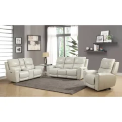 Laurel Power Recliner Sofa Ivory - Steve Silver Co. -HOMCOM Store GUEST 16c01d01 f475 4954 9897 c87cb03e6628