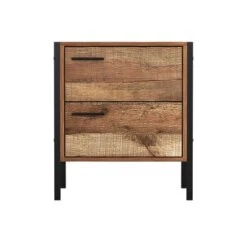 Loft & Luv Montana End Table Rustic Wood - Atlantic -HOMCOM Store GUEST 16ce7f09 22ef 4bf5 9935 5c154873c563
