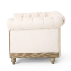 Castalia Chesterfield Tufted Fabric Club Chair With Nailhead Trim - Christopher Knight Home -HOMCOM Store GUEST 16f4883d c565 43af 8691 224781f12e6d