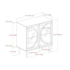 Metal Door Tempered Glass TV Stand For TVs Up To 32" Dark Walnut - Saracina Home 9 Metal Door Tempered Glass TV Stand For TVs Up To 32" Dark Walnut - Saracina Home -HOMCOM Store GUEST 16fef13b 939c 4748 80ff 6c8fe3948086