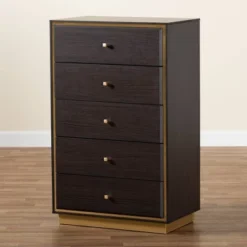 Cormac Wood And Metal 5 Drawer Storage Chest - Baxton Studio 20 Cormac Wood And Metal 5 Drawer Storage Chest - Baxton Studio -HOMCOM Store GUEST 1711720e 6f32 4cec 9cd4 81e45344d5cb