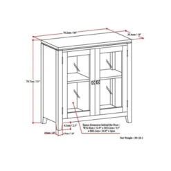30" Essex Low Storage Cabinet Black - WyndenHall -HOMCOM Store GUEST 17b47f06 eff9 4802 b216 fcc888e795e7