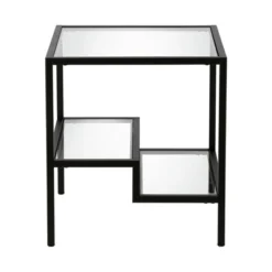 Metal Two Tier Side Table In Black - Henn&Hart -HOMCOM Store GUEST 17bea688 a3f5 41be a283 f9f84f0938fb