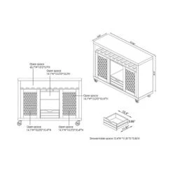 Iohomes Willis Industrial Dining Buffet Black - HOMES: Inside + Out 9 Iohomes Willis Industrial Dining Buffet Black - HOMES: Inside + Out -HOMCOM Store GUEST 183aa309 9114 4ddd 81c9 01521f3283a0