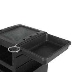 PureSana Chromium Professional 4 Drawer Rolling Salon Trolley Cart Station With Nail Polish Rack For Hair & Cosmetology Supplies & Beauty Tools, Black -HOMCOM Store GUEST 18b74e1c fb97 4e7e a2ba f1bd099e6c68