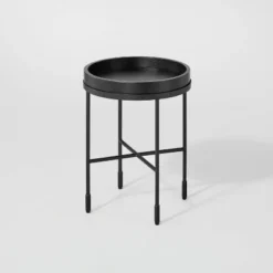 Wood & Metal Accent Side Table - Black - Hearth & Hand™ With Magnolia 12 Wood & Metal Accent Side Table - Black - Hearth & Hand™ With Magnolia -HOMCOM Store GUEST 18f60d1f c6ab 4b71 9c37 45510af8c6ce