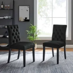 Set Of 2 Duchess Performance Velvet Dining Chairs - Modway -HOMCOM Store GUEST 1944256e dee3 4cc9 b779 fac283fd5574
