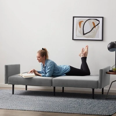 Comfort Collection Futon Sofa Bed With Buttonless Tufting - Lucid 3 Comfort Collection Futon Sofa Bed With Buttonless Tufting - Lucid