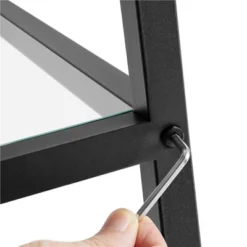 Yaheetech 3-layer Console Table Tempered Glass Porch Table -HOMCOM Store GUEST 197457b2 4c3f 48b5 9923 f4b87d7926cd