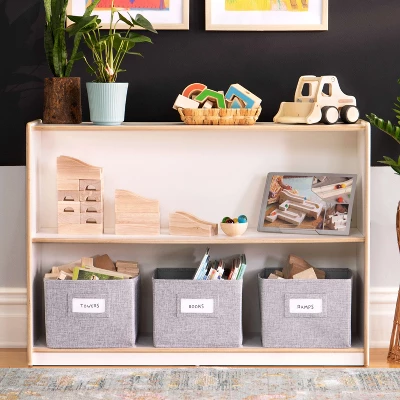 Guidecraft EdQ 2-Shelf Open Storage - 30" 4 Guidecraft EdQ 2-Shelf Open Storage - 30" - Image 2