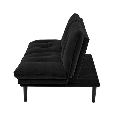Finley Convertible Futon Sofa Bed Black - Serta 5 Finley Convertible Futon Sofa Bed Black - Serta - Image 3