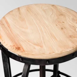 Set Of 2 Farmdale Industrial Adjustable Swivel Barstool Tan - Christopher Knight Home -HOMCOM Store GUEST 1b102177 5c32 4db1 9a0c 9f4f7f7e545c