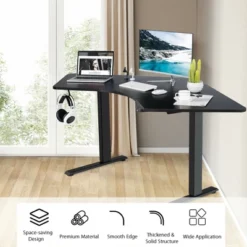 Costway 72'' L Shaped Splice Desktop For Standard & Sit To Stand Desk Frame -HOMCOM Store GUEST 1b43e02f 41c3 4133 9ff8 913e6636605b