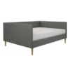 Queen Fabio Mid-Century Daybed Queen Gray Linen - Room & Joy 1 Queen Fabio Mid-Century Daybed Queen Gray Linen - Room & Joy -HOMCOM Store GUEST 1b4fd8cc 009f 4787 9b32 758c169f7344