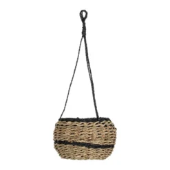 Black Rope & Seagrass Hanging Basket - Foreside Home & Garden -HOMCOM Store GUEST 1b707f2c f106 4c8c a08a 950533343b1e