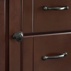 Eleanor Wood Top Kitchen Cart Mahogany/Natural - Crosley -HOMCOM Store GUEST 1bbecfb9 7e71 4c39 96db 16be80c8428d