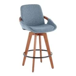 Cosmo Mid-Century Modern Modern Counter Height Barstool - LumiSource -HOMCOM Store GUEST 1bc31a99 b9bc 4073 951b 4b00f5fd4741