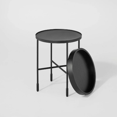 Wood & Metal Accent Side Table - Black - Hearth & Hand™ With Magnolia 6 Wood & Metal Accent Side Table - Black - Hearth & Hand™ With Magnolia - Image 4