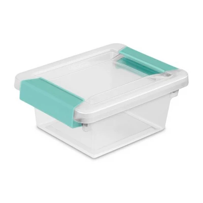 Sterilite Plastic Miniature Clip Storage Box Container With Latching Lid For Home, Office, Workspace, And Utility Space Organization 4 Sterilite Plastic Miniature Clip Storage Box Container With Latching Lid For Home, Office, Workspace, And Utility Space Organization - Image 2
