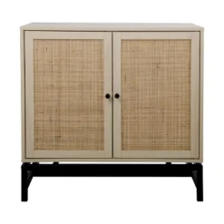 Arina Natural Rattan 2 Door Accent Cabinet With 1 Adjustable Inner Shelf - The Pop Maison -HOMCOM Store GUEST 1ca92e28 b9a2 4a83 b7ce a5c99f8e44e3