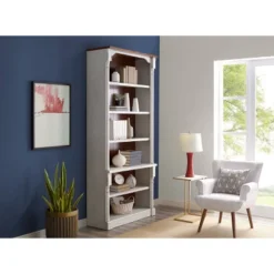 94" Durham Open Bookcase White - Martin Furniture -HOMCOM Store GUEST 1ccb746c cbad 4fc2 81e0 0ee1cd33a4c7