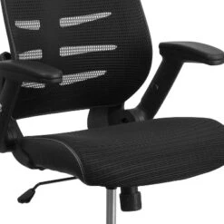 Emma And Oliver High Back Black Mesh Swivel Ergonomic Office Chair With Adjustable Flip-Up Arms -HOMCOM Store GUEST 1ccefb27 b9d9 4cef 838b 158a83ebd414
