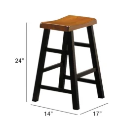 5pc Gaucho Counter Height Dining Set Oak/Black - Acme Furniture -HOMCOM Store GUEST 1d7d0f67 20e1 4d35 a03f 47167fdc2df2