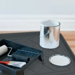 All Weather Boot Tray - Small Water-Resistant Plastic Utility Shoe Mat For Indoor And Outdoor Use In All Seasons By Stalwart (Set Of Two, Dark Grey) -HOMCOM Store GUEST 1d888602 2b49 4778 8e44 804b26650fea