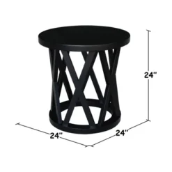 24" Ceylon Round End Table - International Concepts -HOMCOM Store GUEST 1da0c70b f486 492c 9ca6 293f67e43b7a