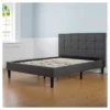 Twin Freemont Upholstered Platform Bed Black Espresso Sleep - Revolution