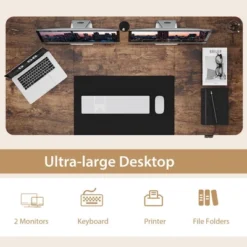 Tangkula 55" Electric Standing Desk Height Adjustable Home Office Table W/ Hook -HOMCOM Store GUEST 1e665430 d0a5 4b6f 9aac 0d0e3f6d24c1