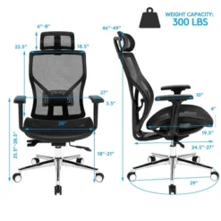 Costway Ergonomic Office Chair High-Back Mesh Chair W/Adjustable Lumbar Support -HOMCOM Store GUEST 1e99d865 c576 4b32 9f55 feb0883d3e8d
