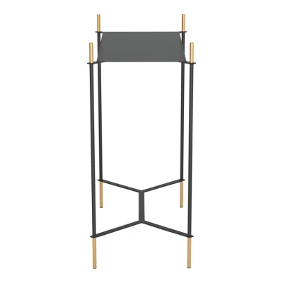 Aspen Side Table Gold/Black - ZM Home 3 Aspen Side Table Gold/Black - ZM Home