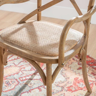 Helia Arm Chair Ash Gray - Linon 9 Helia Arm Chair Ash Gray - Linon - Image 7