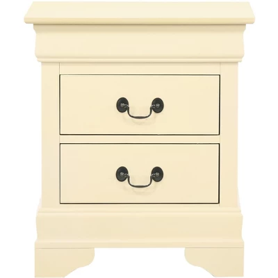 Passion Furniture Louis Philippe 2-Drawer Nightstand (24 In. H X 21 In. W X 16 In. D) 9 Passion Furniture Louis Philippe 2-Drawer Nightstand (24 In. H X 21 In. W X 16 In. D) - Image 7