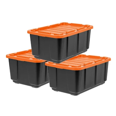 IRIS USA 27Gal/108qt Large Heavy-Duty Storage Plastic Bin Tote Container For Garage With Durable Lid 12 IRIS USA 27Gal/108qt Large Heavy-Duty Storage Plastic Bin Tote Container For Garage With Durable Lid - Image 10