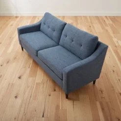 Ellen Upholstered Scooped Arm Sofa With Square Tufting - Brookside Home -HOMCOM Store GUEST 2287c504 41c7 4dde beae 9dd84e11000a