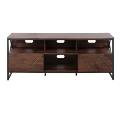 Folia TV Stand For TVs Up To 60" Walnut/Black - Lumisource -HOMCOM Store GUEST 22c8fbc5 6a9f 4130 aae2 5cd22a35ce8a