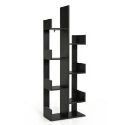 Costway 8-Shelf Bookcase Modern Tree Bookshelf Storage Decor Freestanding White/Black 22 Costway 8-Shelf Bookcase Modern Tree Bookshelf Storage Decor Freestanding White/Black -HOMCOM Store GUEST 2383c239 5590 406c 9547 daad60889155