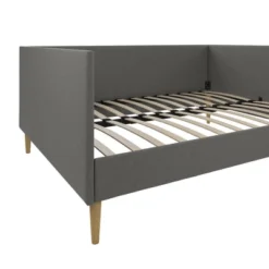 Queen Fabio Mid-Century Daybed Queen Gray Linen - Room & Joy -HOMCOM Store GUEST 24158b40 2835 45dd a170 6ba841dfa41b