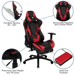 Flash Furniture Gaming Desk And Footrest Reclining Gaming Chair Set With Cup Holder And Headphone Hook -HOMCOM Store GUEST 2557e826 23fe 4aa5 97e3 c701918cd752