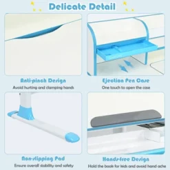 Costway Adjustable Height Kids Study Desk Drafting Table Computer Station PinkBlue 20 Costway Adjustable Height Kids Study Desk Drafting Table Computer Station PinkBlue -HOMCOM Store GUEST 25d79093 05f5 4cfb b8e3 905d56be96b2