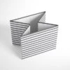 Bacati - Pin Stripes White/Gray Storage Box Large -HOMCOM Store GUEST 261e3a6d a0bd 45c3 94f5 6001b8151f0c