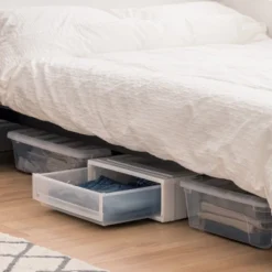 IRIS USA Plastic Under Bed Storage Containers -HOMCOM Store GUEST 2715e3b3 4d6b 4886 9110 b7ab25867be9