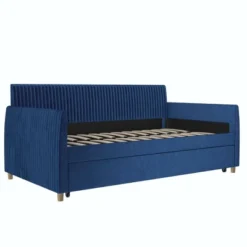 Twin Daphne Upholstered Daybed With Roll Out Trundle - Mr. Kate 22 Twin Daphne Upholstered Daybed With Roll Out Trundle - Mr. Kate -HOMCOM Store GUEST 2768f4b3 f453 4680 9924 93ed85d15162