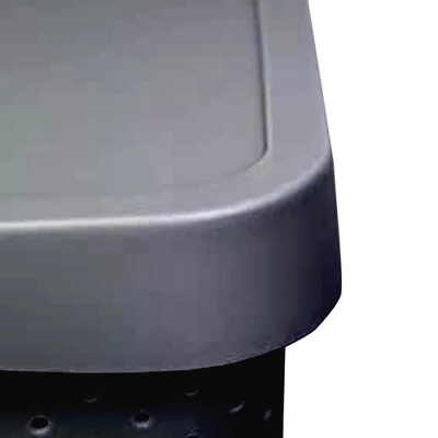 HANAMYA 11 Liter Stackable Lidded Storage Container Multipurpose Bins With Handles For Home And Office Organization, Gray (Set Of 6) 4 HANAMYA 11 Liter Stackable Lidded Storage Container Multipurpose Bins With Handles For Home And Office Organization, Gray (Set Of 6) - Image 2