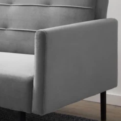 Comfort Collection Futon Sofa Bed With Buttonless Tufting - Lucid 21 Comfort Collection Futon Sofa Bed With Buttonless Tufting - Lucid -HOMCOM Store GUEST 2805de54 9c43 4a3b 8dea a0d4aa834542