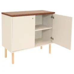 Sunnydaze Decor Sunnydaze Indoor Mid-Century Modern 2-Door Accent Buffet Cabinet With Shelves -HOMCOM Store GUEST 288bc9a2 e136 4396 b6cf e48d8382c6f5